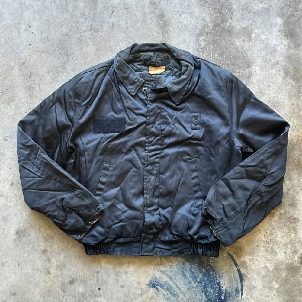 Vintage 70s Military Issued CWU-46/P Law Inforcement Bomber Jacket Size 44R